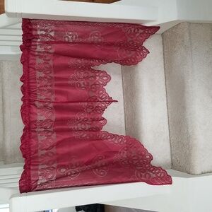 Gorgeous Wine Swag Curtains 116x34